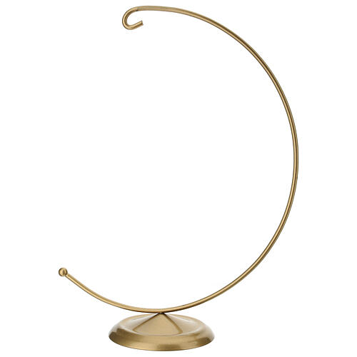 Gold Half-Moon Christmas Ornament Holder for 200mm Ball 3