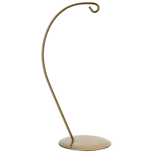 Gold hook for 5-inch teardrop Christmas bauble 1