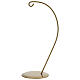 Gancio oro per pallina a goccia 120mm s3