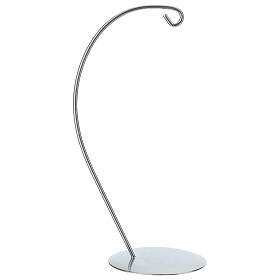 Gancio argento per pallina a goccia 120mm