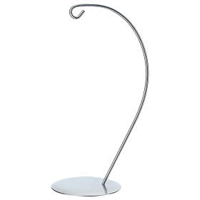 Gancio argento per pallina a goccia 120mm