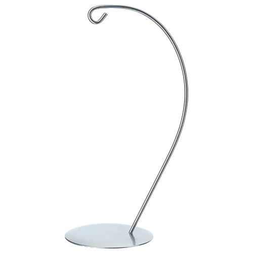 Gancio argento per pallina a goccia 120mm 2