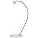 Gancio argento per pallina a goccia 120mm s2