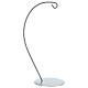 Gancio argento per pallina a goccia 120mm s1