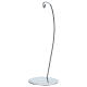 Gancio argento per pallina a goccia 120mm s4