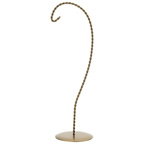 Golden braided wire hook for 4-inch egg-shaped bauble 3