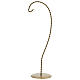 Golden braided wire hook for 4-inch egg-shaped bauble s3