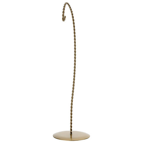Gancio hilo trenzado dorado para bola en forma de huevo 100mm 4
