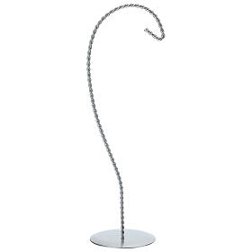 Gancho hilo trenzado plata para bolas en forma de huevo 100mm