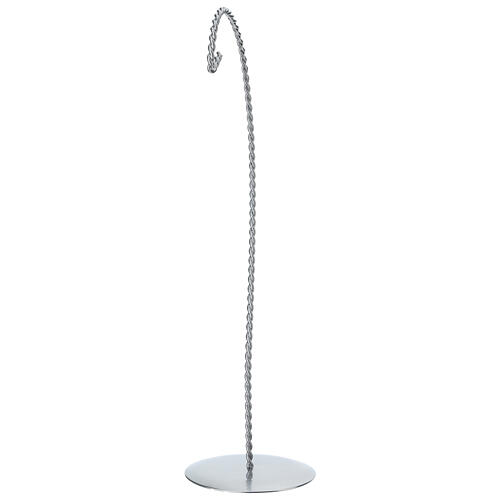 Gancho hilo trenzado plata para bolas en forma de huevo 100mm 4