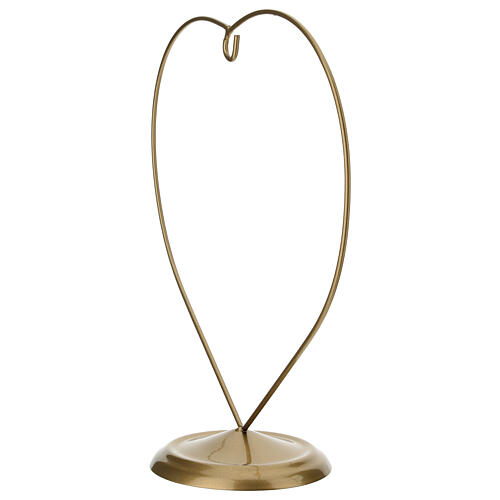 Kugelständer in Herzform, goldfarben, für Kugeln Ø 120 mm – Metall 3