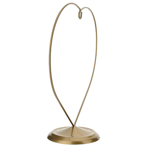 Christmas Ornament Holder Golden Heart for 120mm Ball 4