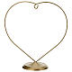 Christmas Ornament Holder Golden Heart for 120mm Ball s1