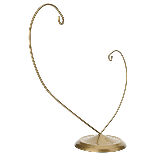 Doppio gancio dorato per palline 120mm 3