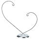 Double crochet argent pour boules 120 mm s1