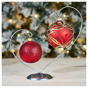 Double Silver Hook for 120mm Christmas Ornaments