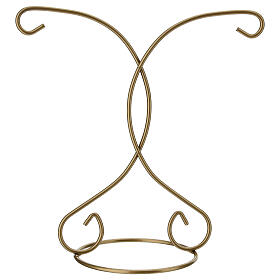 Double golden hook for 4-inch Christmas balls