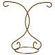 Double golden hook for Christmas ornaments 100mm s1