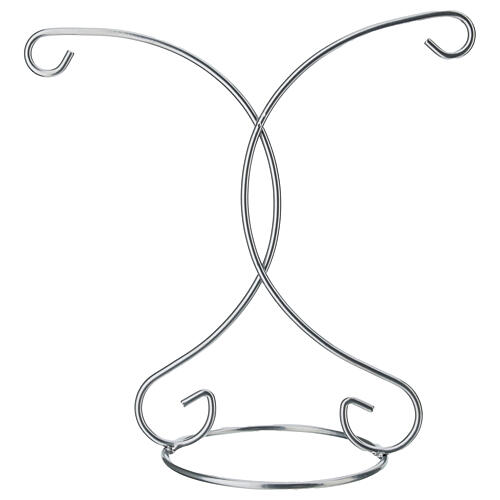 Doppio gancio argento per palline 120mm 1