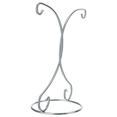 Doppio gancio argento per palline 120mm 4