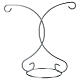 Double silver hook for 120mm Christmas ornaments s1