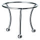Three-legged silver support for 4-inch Christmas ball s1