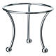 Three-legged silver support for 4-inch Christmas ball s3