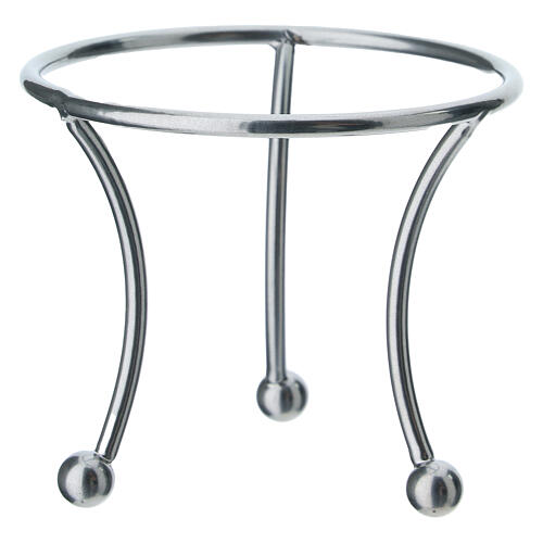 Sostegno tre piedi argento per pallina 100mm 1