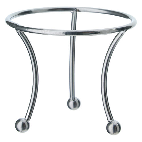 Sostegno tre piedi argento per pallina 100mm 3
