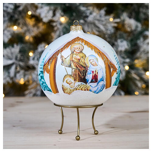 Golden three-legged support for 6-inch Christmas ball 2