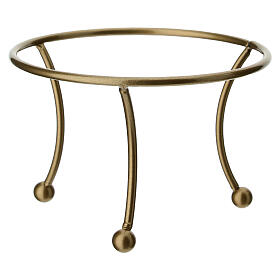 Support à trois pieds doré pour boule de Noël 150 mm