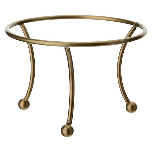Support à trois pieds doré pour boule de Noël 150 mm 1