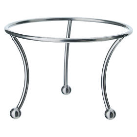 Support à trois pieds argenté pour boule de 150 mm