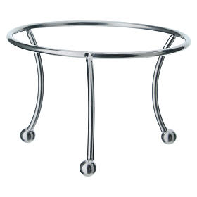 Support à trois pieds argenté pour boule de 150 mm