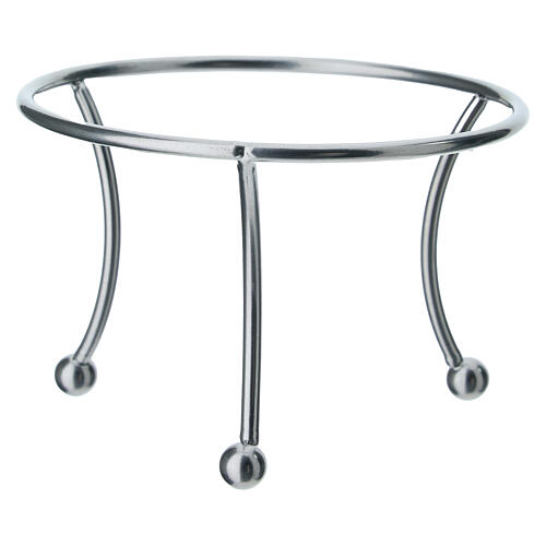Sostegno tre piedi argentato per pallina 150mm 1