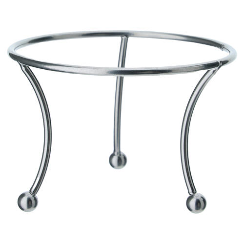 Sostegno tre piedi argentato per pallina 150mm 2