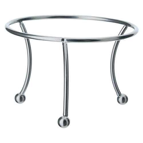Sostegno tre piedi argentato per pallina 150mm 1