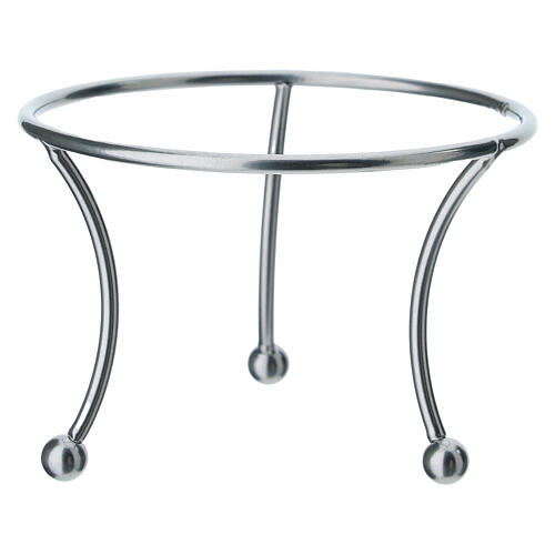 Sostegno tre piedi argentato per pallina 150mm 3