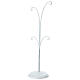 Soporte con 4 ganchos blanco para bolas de 100 mm s3