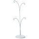 Soporte con 4 ganchos blanco para bolas de 100 mm s4