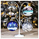 Christmas Ornament Holder with 4 white hooks for 100mm Baubles s2