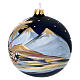 Bola Natividad vidrio soplado pintada 100 mm para árbol Navidad s3