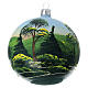 Set 4 bolas de Navidad de vidrio soplado 4 estaciones decoración a mano 100 mm s7