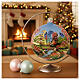 Pallina primaverile decoupage vetro soffiato 100 mm s2