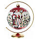 Pallina Babbo Natale vetro soffiato lusso 150 mm pittura oro 24 carati s1