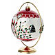 Pallina Babbo Natale vetro soffiato lusso 150 mm pittura oro 24 carati s3