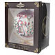 Pallina Babbo Natale vetro soffiato lusso 150 mm pittura oro 24 carati s6