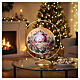 Set mit Weihnachtskugel und Ständer, Motiv Heilige Familie mit 24-Karat-Goldakzenten – Ø 15 cm, mundgeblasenes Glas s2