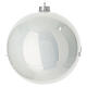 Pallina bianco perla chiesa dipinta diam 200 mm vetro soffiato s4