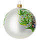 Spherical glass bauble with the Easter Bunny, blown glass, 4 in s3